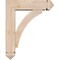 Ekena Millwork Thorton Arts and Crafts Smooth Bracket w/ Offset Brace, Douglas Fir, 5 1/2"W x 18"D x 22"H BKT0604X18X22THR03SDF - alternate 2